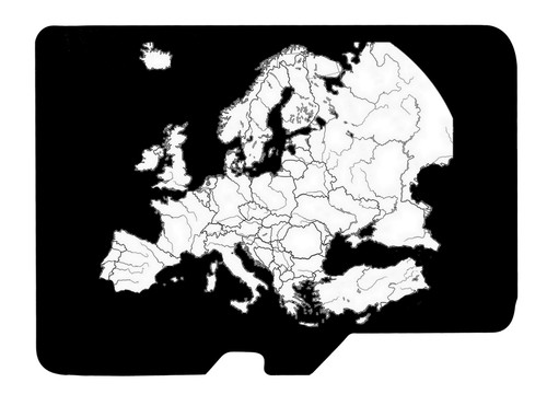 Topo europa karte - topo, microsd